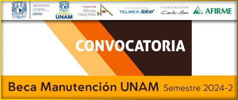 BECA MANUTENCIÓN UNAM SEMESTRE 2024-2.