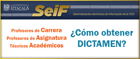 Profesores de Carrera, Asignatura y Técnicos Académicos, ¿Cómo obtener dictamen en el SEIF?
