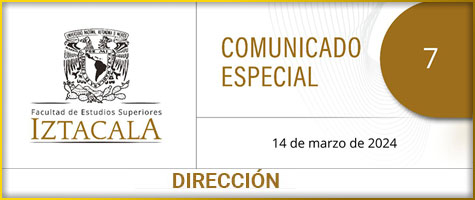 COMUNICADO ESPECIAL 07, Dirección, A la comunidad de la FES Iztacala: Ante el incendio registrado el día de hoy en la Reserva . . .