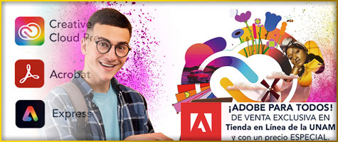 ¡ADOBE para todos! Venta exclusiva en Tienda en Línea UNAM.
