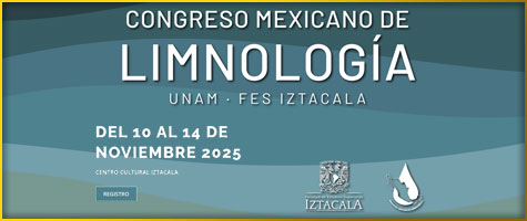 Congreso Mexicano de Limnología FES Iztacala, del 10 al 14 de noviembre de 2025. Centro Cultural.