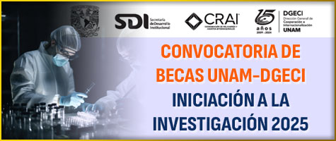 CONVOCATORIA DE BECAS UNAM - DGECI, Iniciación a la Investigación 2025.