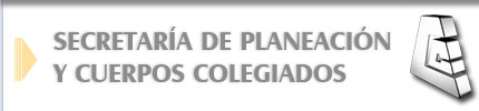 Ir a la página de inicio de la Secretaría de Planeación y Cuerpos Colegiados